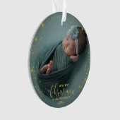 Onze eerste kerst als grootouders Foto-versiering Ornament (voorkant)