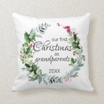 Onze eerste kerst als grootouders Modern Wreatn