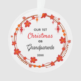 Onze eerste kerst als grootouders ornament