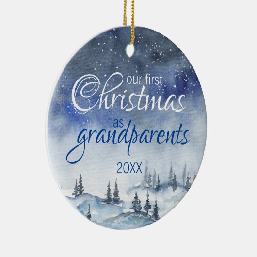 Onze eerste kerst als grootouders Ornament (Rechts)