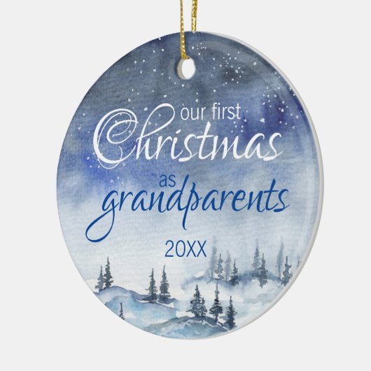 Onze eerste kerst als grootouders Ornament (Links)