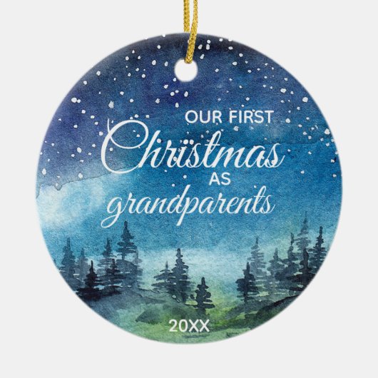 Onze eerste kerst als grootouders Ornament (Voorkant)