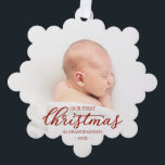 Onze eerste kerst als grootouders ornament kaart<br><div class="desc">Onze eerste kerst als grootouders Ornament Kaart</div>
