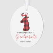 Onze eerste kerst als grootouders Pset Foto Ornament (voorkant)