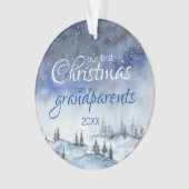 Onze eerste kerst als grootouders-versiering ornament (voorkant)