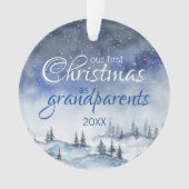 Onze eerste kerst als grootouders-versiering ornament (voorkant)