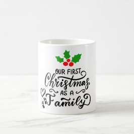 Onze eerste kerst als kerstgezin koffiemok