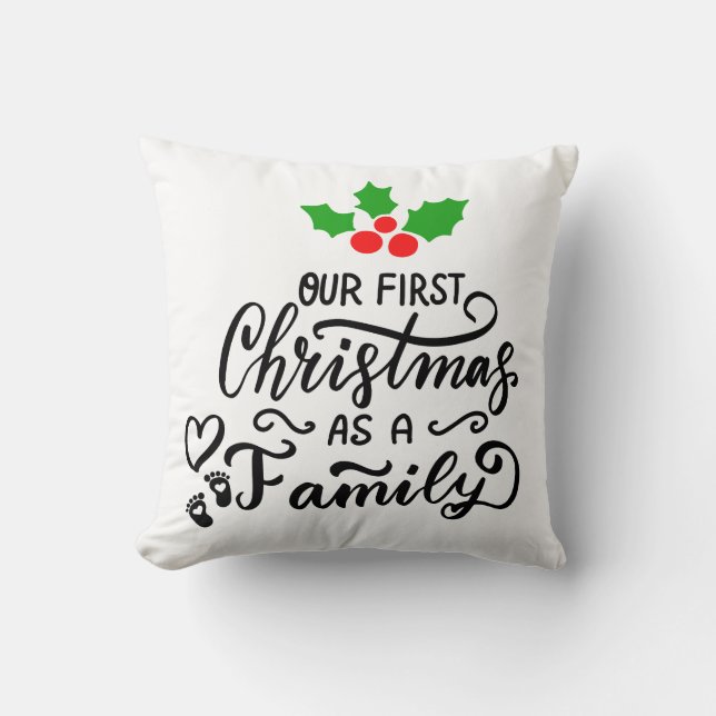 Onze eerste kerst als kerstgezin kussen (Voorkant)