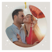 Onze eerste kerst als meneer en mevrouw gepersonal keramisch ornament