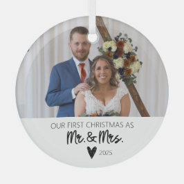 Onze eerste kerst als meneer en mevrouw Ornament