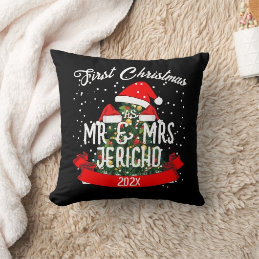 Onze eerste kerst als meneer en mevrouw pasgetrouw kussen (Deken)