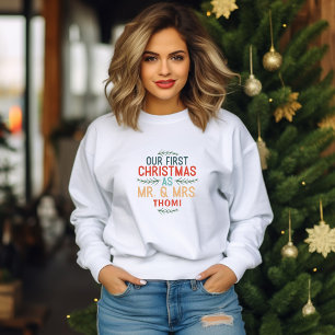 Onze eerste kerst als meneer en mevrouw t-shirt