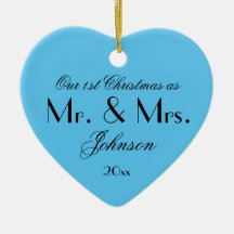 'Onze eerste kerst als meneer & mevrouw' Black Aqu