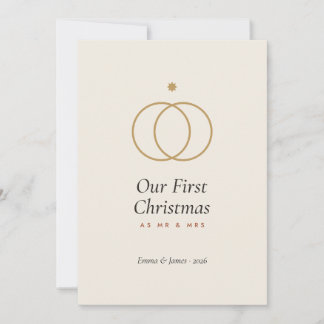 Onze eerste kerst als meneer & mevrouw Card, Nieuw Kaart