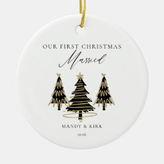 Onze eerste kerst als meneer & mevrouw ornament |