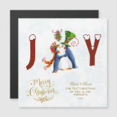 Onze eerste kerst als Meneer & MevrouwCute Pinguïn (Voorkant / Achterkant)