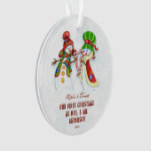 Onze Eerste Kerst Als Meneer & MevrouwMooie Sneeuw Ornament (voorkant)