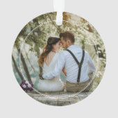 Onze eerste kerst als mevrouw & meneer feestelijke ornament (achterkant)