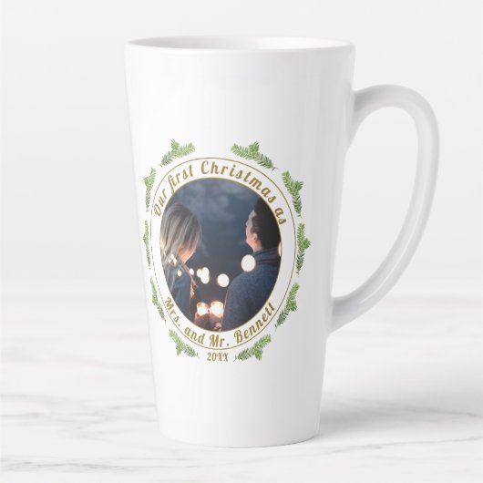Onze eerste kerst als mevrouw. & Mr Script-foto Latte Mok (Rechts)