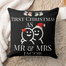 Onze eerste kerst als mijnheer en mevrouw pasgetro kussen