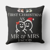 Onze eerste kerst als mijnheer en mevrouw pasgetro kussen (Achterkant)