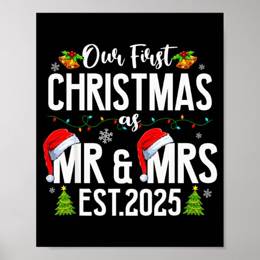 Onze eerste kerst als mijnheer & mevrouw 2025 Getr Poster (Voorkant)