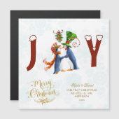 Onze eerste kerst als Mr. en mevrouw Cute Penguins (Voorkant / Achterkant)