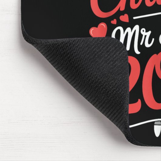 Onze eerste kerst als Mr. Mrs. 2025 Getrouwde Kopp Muismat (Hoek)