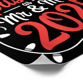 Onze eerste kerst als Mr. Mrs. 2025 Getrouwde Kopp Poster (Hoek)