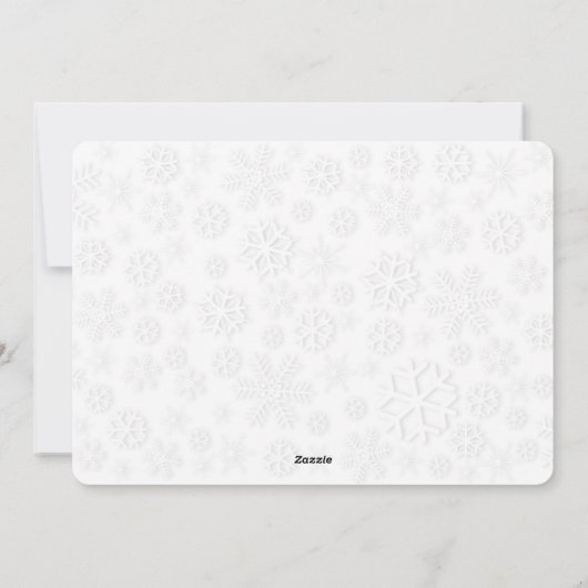 Onze eerste kerst als Mr. & Mrs. Feestdagenkaart (Achterkant)