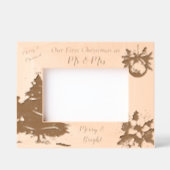 Onze eerste kerst als Mr & Mrs. Gegraveerde Lijstjes (Voorkant)
