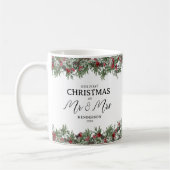 Onze eerste kerst als Mr & Mrs Keepsake Koffiemok (Links)