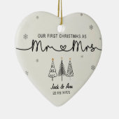 Onze eerste kerst als Mr & Mrs Ornament (Rechts)