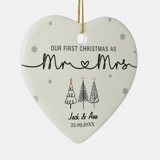 Onze eerste kerst als Mr & Mrs Ornament (Rechts)