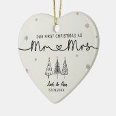 Onze eerste kerst als Mr & Mrs Ornament (Links)