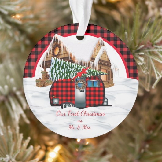 Onze eerste kerst als Mr. & Mrs. Ornament (Boom)