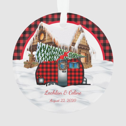 Onze eerste kerst als Mr. & Mrs. Ornament (achterkant)