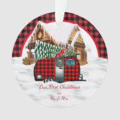 Onze eerste kerst als Mr. & Mrs. Ornament (voorkant)