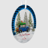 Onze eerste kerst als Mr. & Mrs. Ornament (voorkant)