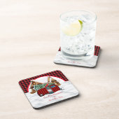 Onze eerste kerst als Mr. & Mrs Ornament Bier Onderzetter (Rechterzijde)