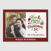 Onze eerste kerst als Mr & Mrs Red Glitter (Voorkant)