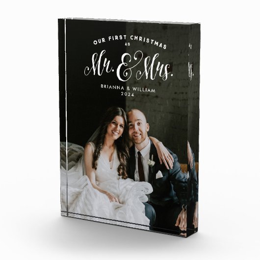Onze eerste kerst als pasgetrouwd stel mevrouw en  fotoblokken (Rechts)