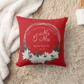 Onze eerste kerst als pasgetrouwden kussen (Deken)