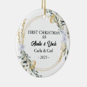 Onze eerste kerst als tante en oom, nieuwe tante keramisch ornament (Rechts)