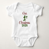 Onze eerste kerst Bodysuit (Voorkant)