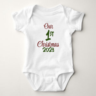 Onze eerste kerst Bodysuit