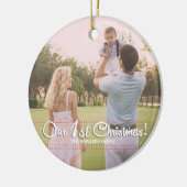 Onze eerste kerst Elegant Modern Ornament (Links)