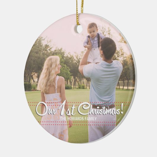 Onze eerste kerst Elegant Modern Ornament (Links)