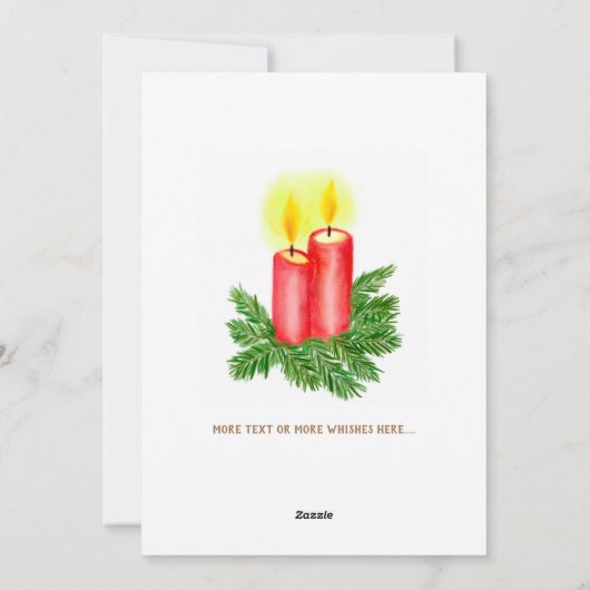 Onze Eerste Kerst Familie, Aangepaste Foto Feestdagenkaart (Achterkant)