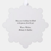 Onze eerste kerst foto Ornament Kaart (Achterkant)